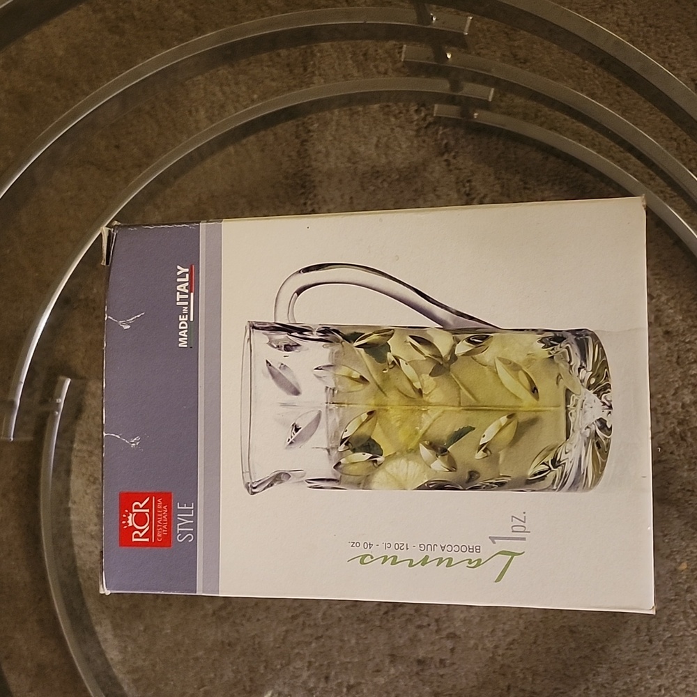 An RCR CRiSTALLERIA PITCHER